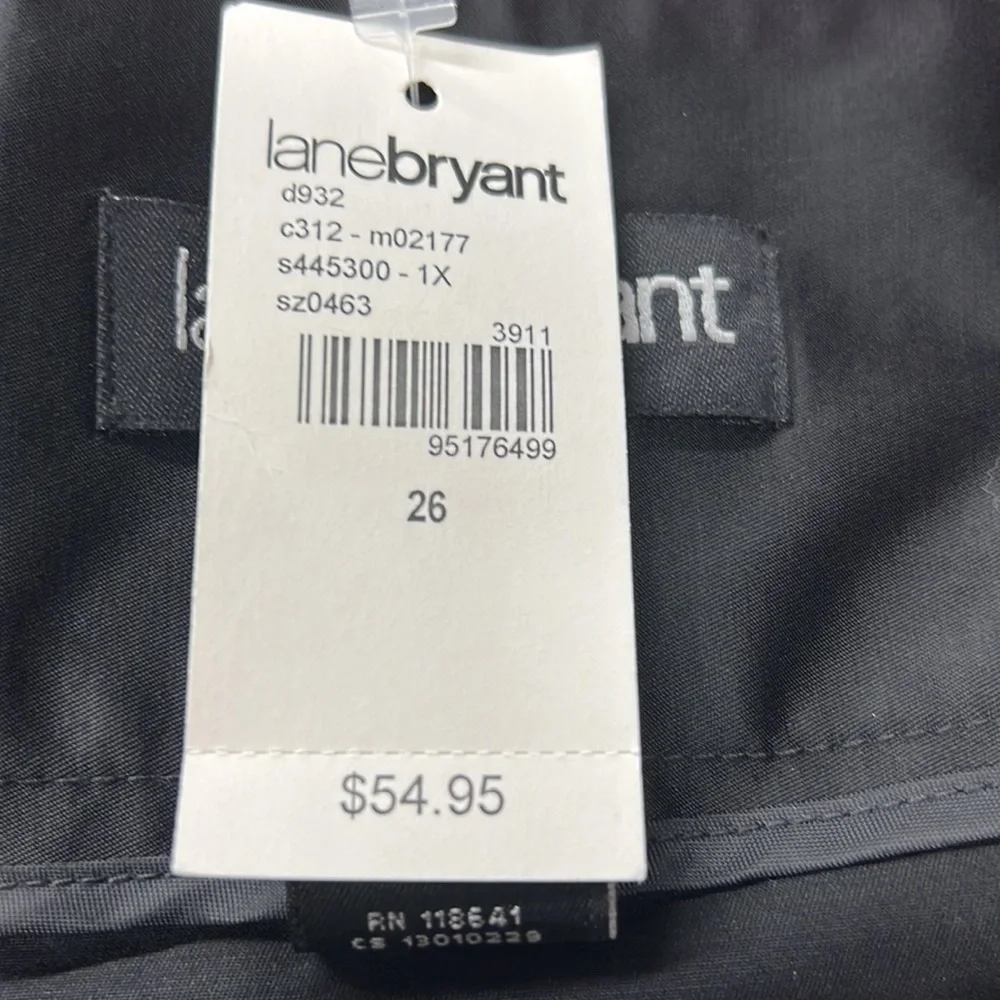 NWT Lane Bryant‎ Black A Line Mini Skirt Sz 26